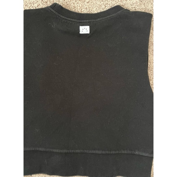 Varley Hardy Black Gold Buttons Crew Neck Sweatshirt With Logo on Back  Size S - Picture 7 of 9